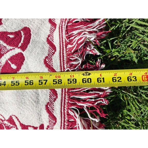 Vintage Santa Claus Christmas Tapestry Throw Blanket Reversible Holiday Decor - Picture 4 of 6